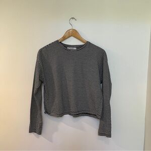 🦓Stiped long-sleeve top from Pull&Bear 🖤🤍